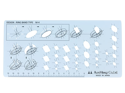 Technical Jewellery Design Template For Flat Ring Shanks