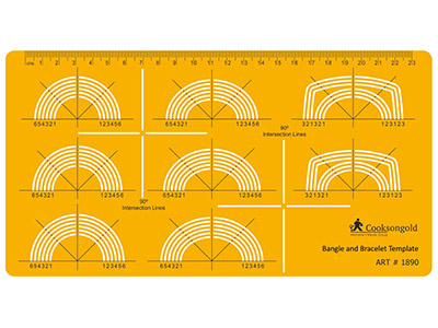 Technical Jewellery Design Template For Bangles And Bracelets