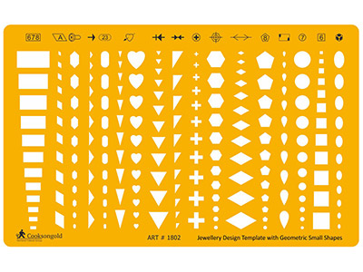 Jewellery Design Template Small    Geometric Shapes - Standard Image - 1