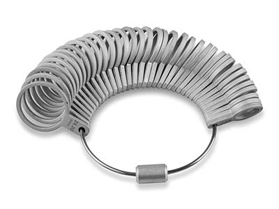 Aluminium Wedding Ring Gauge       International Sizes - Standard Image - 1