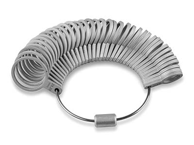 Aluminium Wedding Ring Gauge International Sizes cooksongold