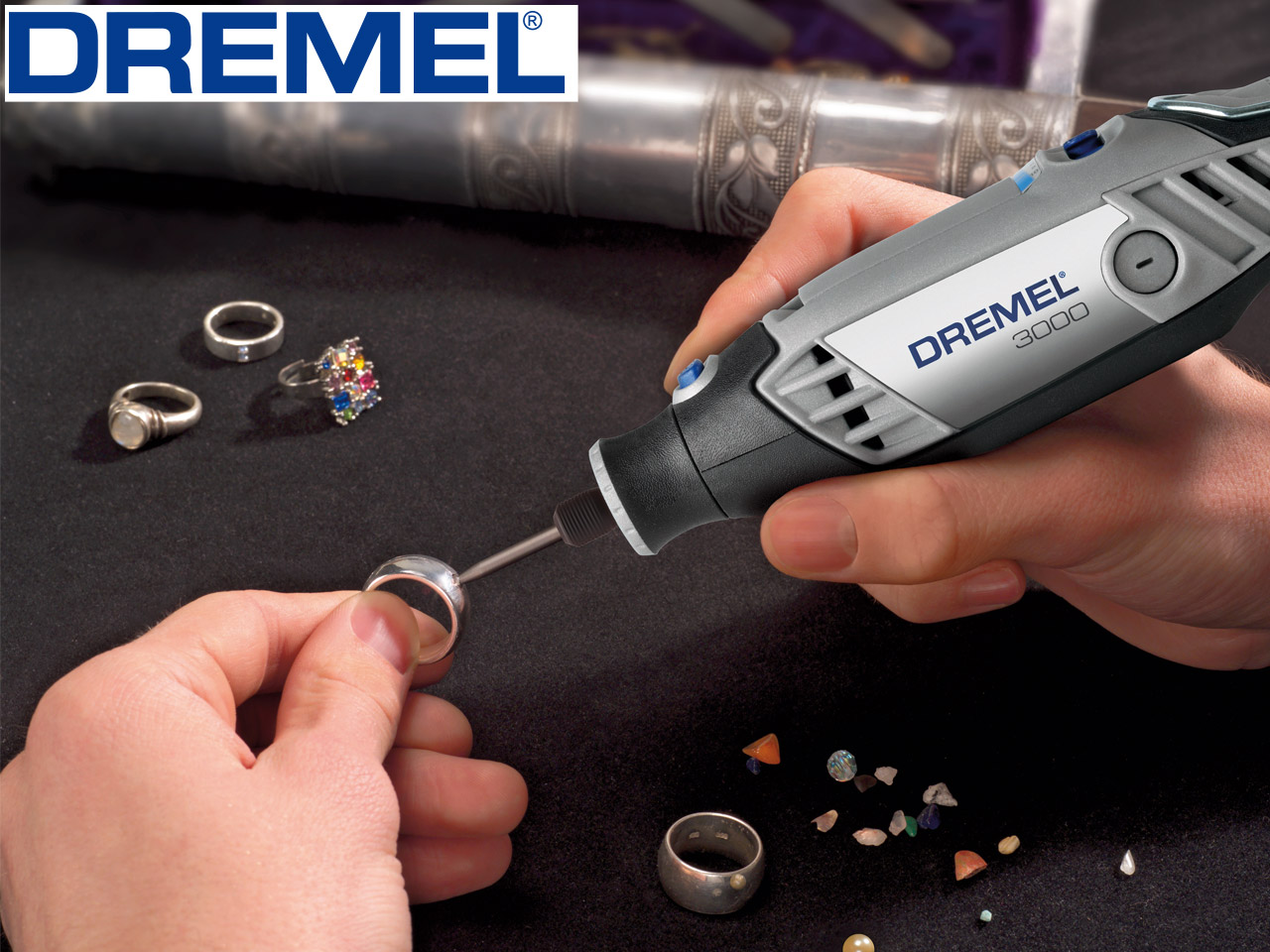 Dremel 3000 Rotary Drill Kit And   Flexshaft With 25 Accessories - Standard Image - 2