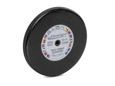 High Density Abrasive Finishing    Wheel, 1200 Grit, Dark Grey