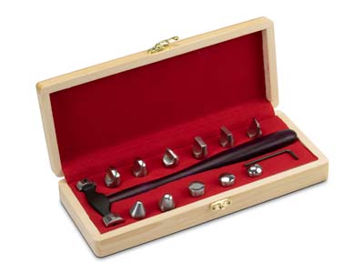 Small 11 Piece Interchangeable Head Precision Hammer Set