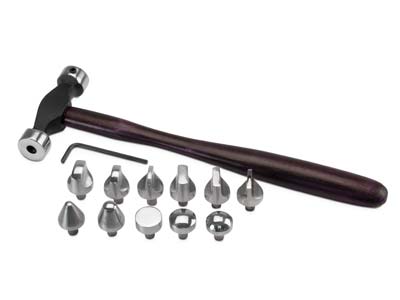 Small 11 Piece Interchangeable Head Precision Hammer Set - Standard Image - 2