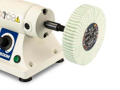 Felt And Emery Flap Wheel, 110mm X 25mm - Standard Image - 3
