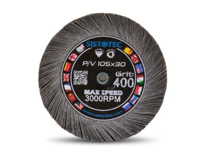 Emery Flap Wheel, 400 Grit,        105mm/4