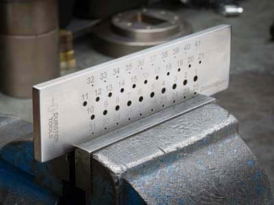 Durston Drawplate, Round, 0.5mm -  4.0mm, 41 Hole - Standard Image - 4