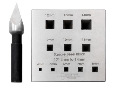 Durston Bezel Block Square 4-14mm  17° - Standard Image - 2
