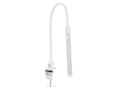 Durston LED Workbench Flexineck    Lamp In White - Standard Image - 2