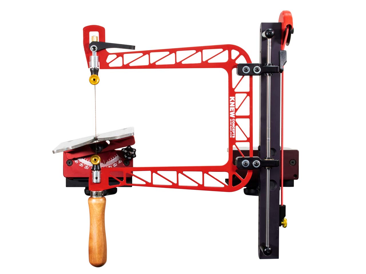 Knew Concepts 5” Mk.IV Heavy Duty Fret Saw With Lever Tension And Swivel  Blade Clamps