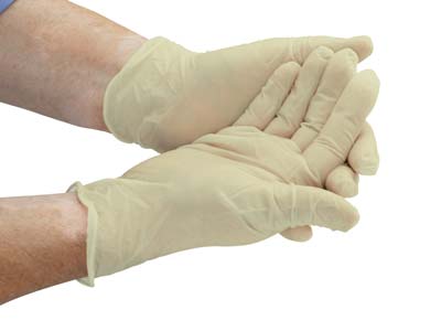 Disposable Latex Gloves, Box Of 100 - Standard Image - 2