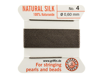 Griffin Silk Thread Grey, Size 4 - Standard Image - 1