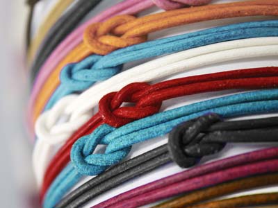 Natural Round Leather Cord 2mm     Diameter, 1 X 5 Metre Length - Standard Image - 3