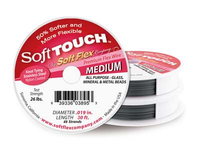 Soft Touch Wire, Medium, Diameter  0.0190.48mm, Length 30ft9m