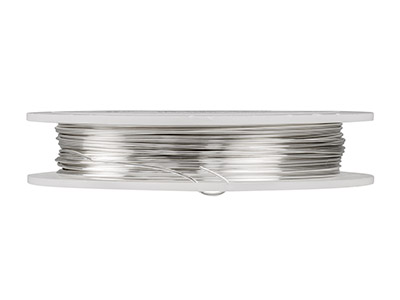 Beadalon German Style Wire, Round,  Silver Pltd, 20 Gauge, 0.81mm X 24m - Standard Image - 2