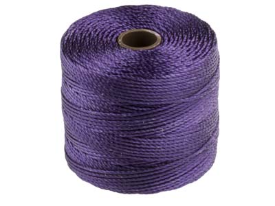 Beadsmith S-lon Bead Cord Purple   Tex 210 Gauge 18 70m