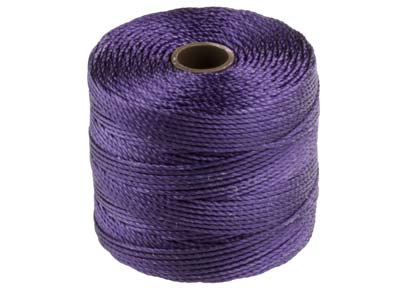 Beadsmith S-lon Bead Cord Purple   Tex 210 Gauge #18 70m - Standard Image - 1