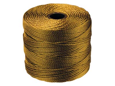 Beadsmith S-lon Bead Cord Gold Tex 210 Gauge 18 70m