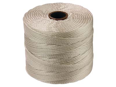 Beadsmith S-lon Bead Cord Cream Tex 210 Gauge 18 70m