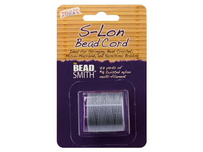 Beadsmith S-lon Bead Cord Montana  Tex 210 Gauge #18 70m - Standard Image - 2