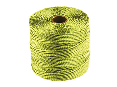 Beadsmith S-lon Bead Cord          Chartreuse Tex 210 Gauge 18 70m