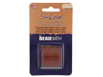 Beadsmith S-lon Bead Cord Brown Tex 210, Gauge #18 70m - Standard Image - 1