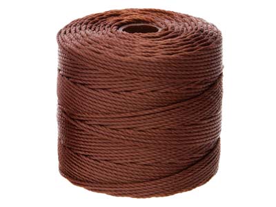 Beadsmith S-lon Bead Cord Brown Tex 210, Gauge #18 70m - Standard Image - 2