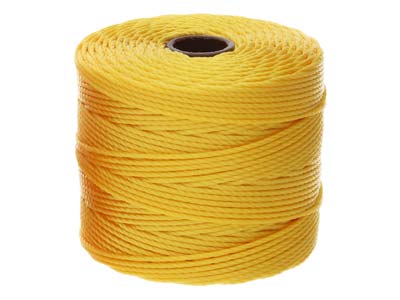 Beadsmith S-lon Bead Cord Golden   Yellow Tex 210 Gauge #18 70m - Standard Image - 2
