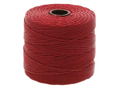Beadsmith S-lon Bead Cord Dark Red Tex 210 Gauge #18 70m - Standard Image - 2