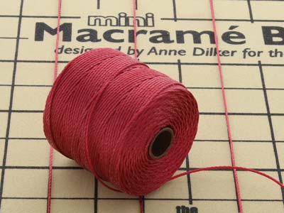 Beadsmith S-lon Bead Cord Dark Red Tex 210 Gauge #18 70m - Standard Image - 4