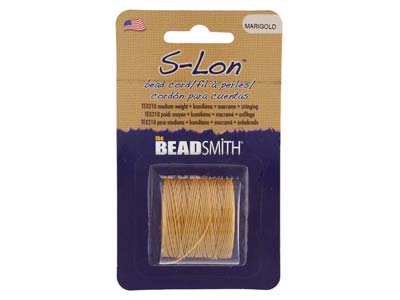 Beadsmith S-lon Bead Cord Marigold Tex 210 Gauge #18 70m - Standard Image - 1