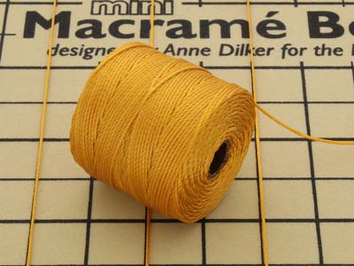 Beadsmith S-lon Bead Cord Light    Gold Tex 210 Gauge #18 70m - Standard Image - 4