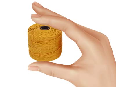 Beadsmith S-lon Bead Cord Light    Gold Tex 210 Gauge #18 70m - Standard Image - 6