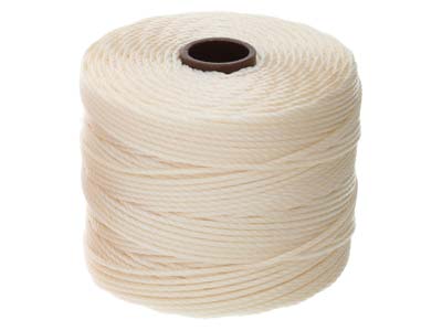 Beadsmith S-lon Bead Cord Vanilla  Tex 210 Gauge #18 70m - Standard Image - 2