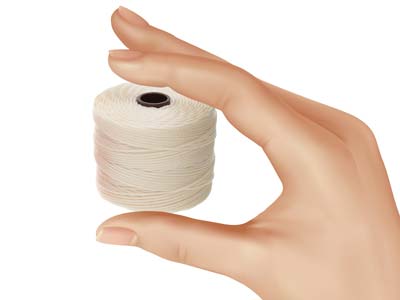 Beadsmith S-lon Bead Cord Vanilla  Tex 210 Gauge #18 70m - Standard Image - 6