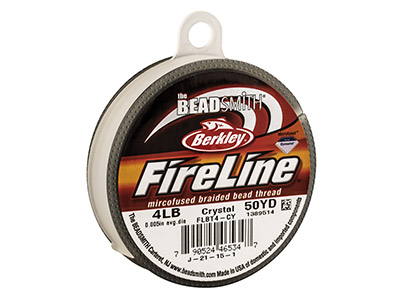 Fireline Beading Thread 4lb,       Crystal, 0.12mm X 50 Yard Reel - Standard Image - 1