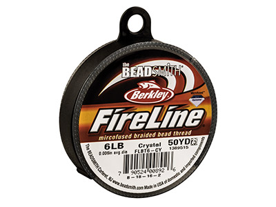 Fireline Beading Thread 6lb,       Crystal, 0.15mm X 50 Yard Reel - Standard Image - 1
