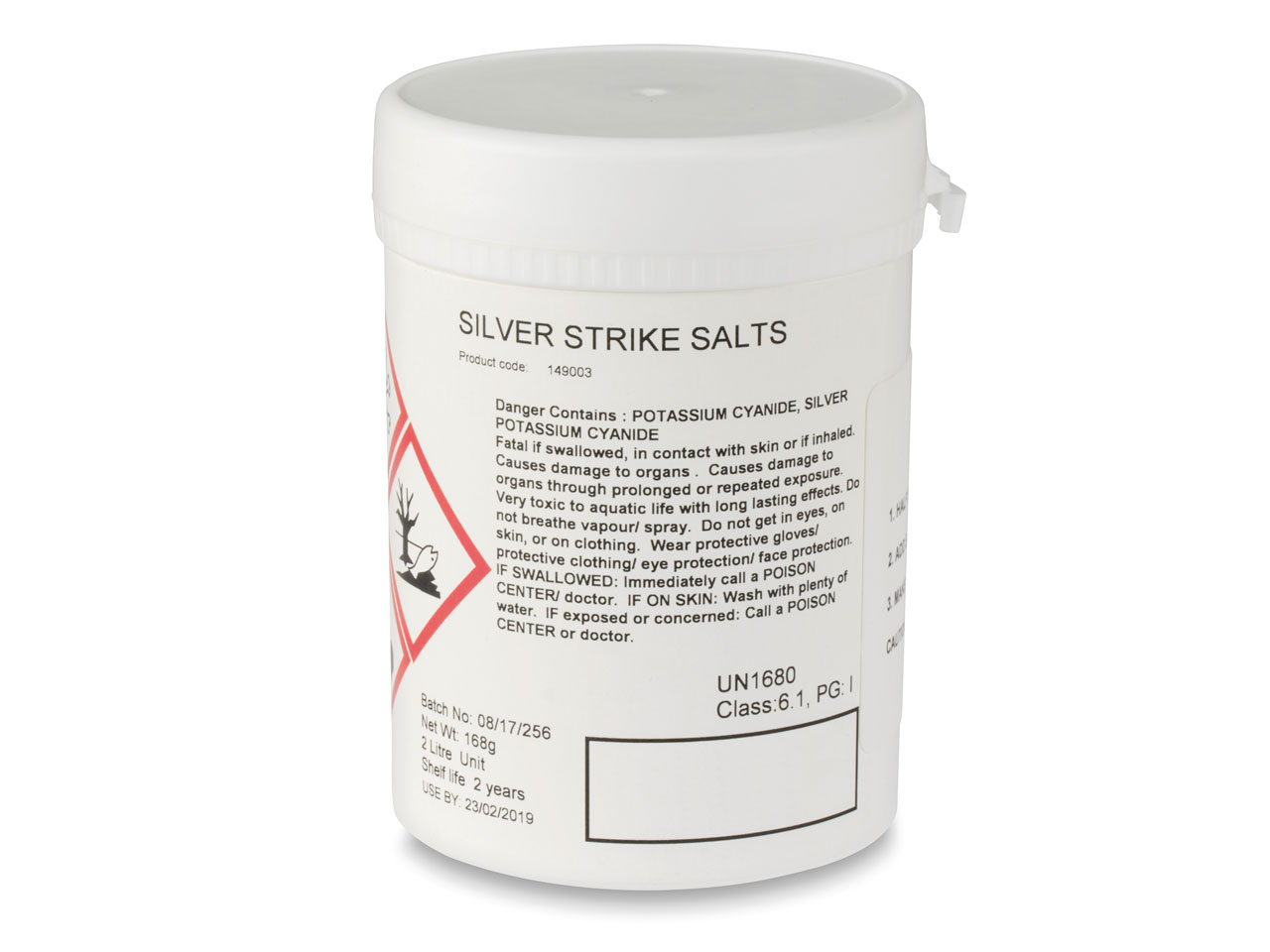 Silver Strike Salts 2 Litre Un1588 - Standard Image - 1
