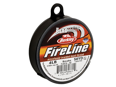 Fireline Beading Thread 4lb, Smoke, 0.12mm X 50 Yard Reel 