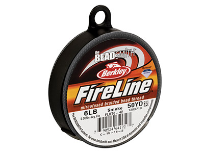 Fireline Beading Thread 6lb, Smoke, 0.15mm X 50 Yard Reel