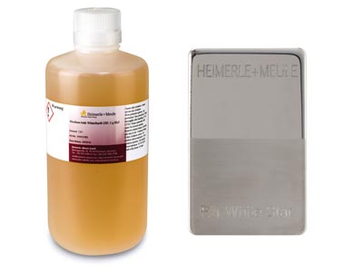 Heimerle  Meule Rhodium Plating   Bath White Star Ready Mix 1 Litre  2g Rhl UN3264