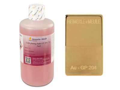 Hard Gold Plating Solution 1l, 3g  Au/l Gp204 - Standard Image - 1