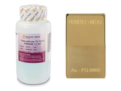 Heimerle  Meule Gold Plating      Concentrate Fg 300 Rt Flash ,      Yellow, 1g Au200ml, 200ml, Un1935