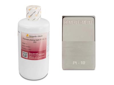 Heimerle + Meule Platinum Plating  Bath Platinum 10, 2g Pt/l, 1l,     UN3264 - Standard Image - 1