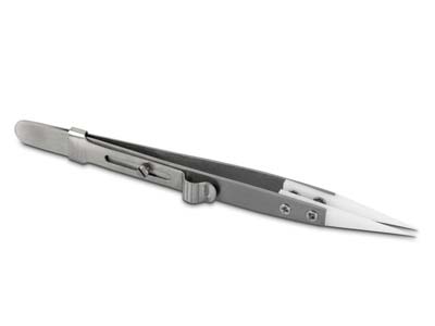 Zirconium Stainless Steel Tweezers, Straight - Standard Image - 1