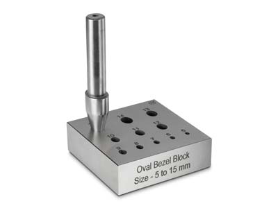 Oval Bezel Block 5.0mm To 15.0mm Holes 17° - Standard Image - 2