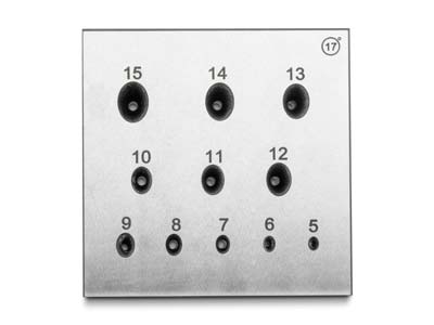 Oval Bezel Block 5.0mm To 15.0mm Holes 17° - Standard Image - 3