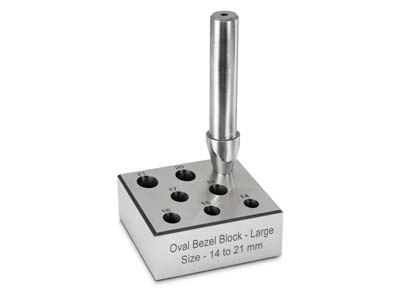 Oval Bezel Block Large 14.0 - 10.5mm To 19mm 17° - Standard Image - 2