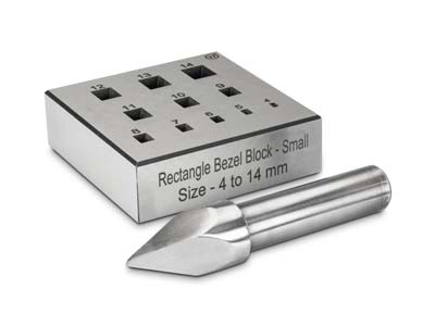 Rectangular Bezel Block 6.0 X 4.0mm To 16.0 X 14.0mm 17° - Standard Image - 1
